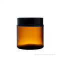 Jam Glass Jar Straight Sided Round Amber Glass Jar For Food & Cosmetic Manufactory